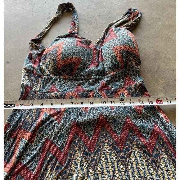 AMERICAN RAG CIE Summer Festival Dress XS Bohemian Handkerchief Hem Wide Straps - Picture 6 of 15